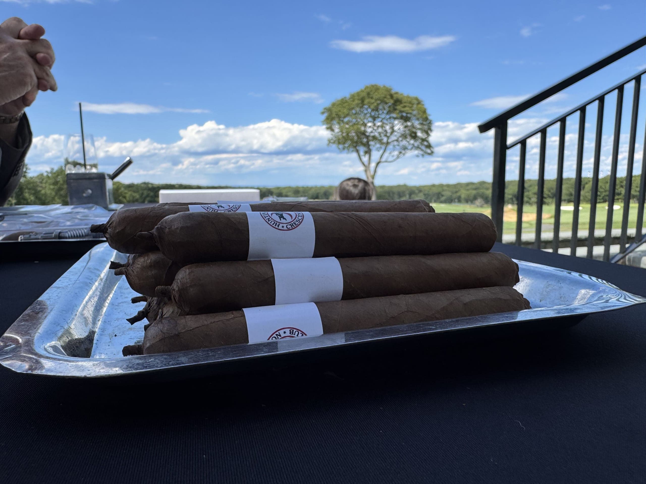 Guests enjoying a cigar experience