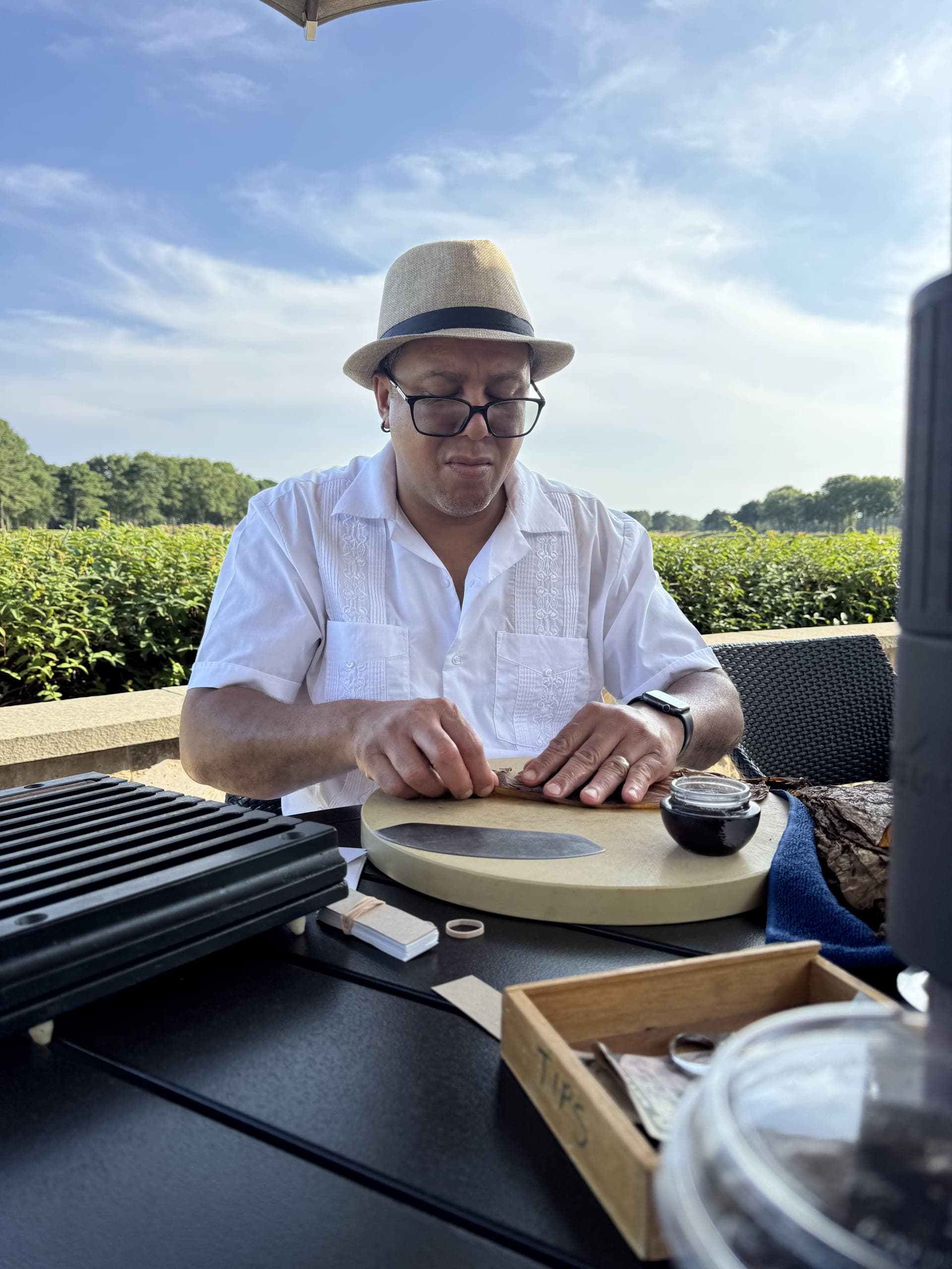 Private cigar experience setup